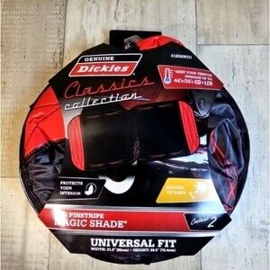 Sunshade Genuine Dickies Red Pinstripe Magic Shade Universal Fit- 2 PC